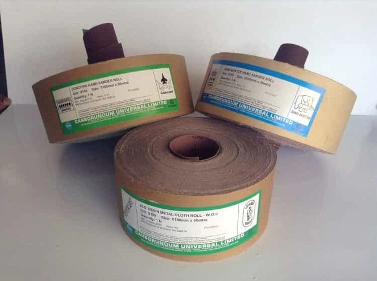 Sander roll brands: Concord, Sand Master, Jawan ALO. RMC