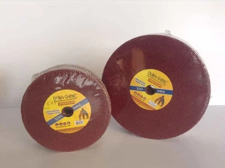 Durashine non-woven fabric buff/discs